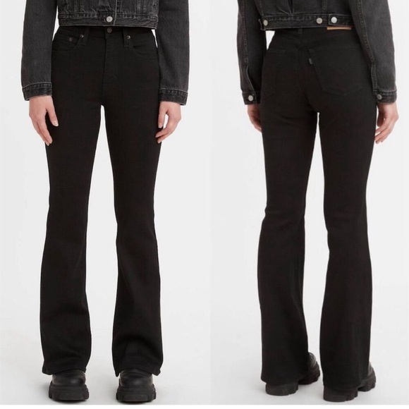 Levi's High Rise Bootcut Raw Hem Jeans  size 27 - Picture 5 of 9